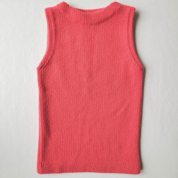 Manrico NEW Cashmere Sleeveless Sweater Pink Mock Neck Womens Size Small NWOT